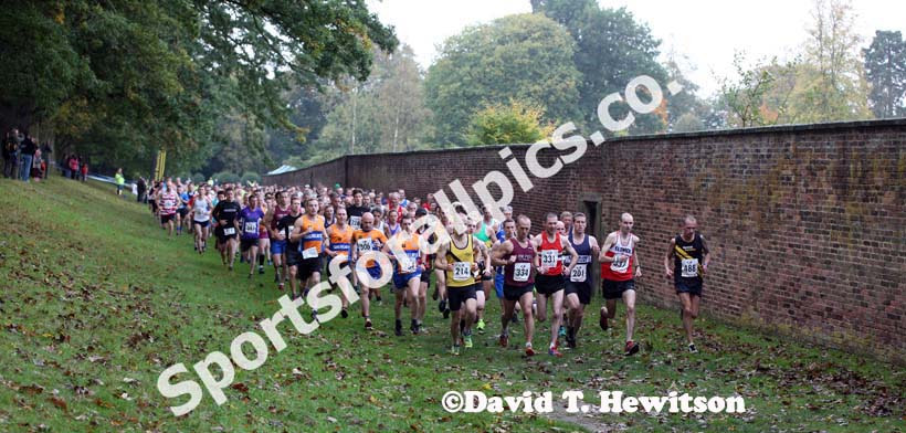 Start of the Gibside Trail Race, Rowlands Gill. Photo: David T. Hewitson/Sports for All Pics